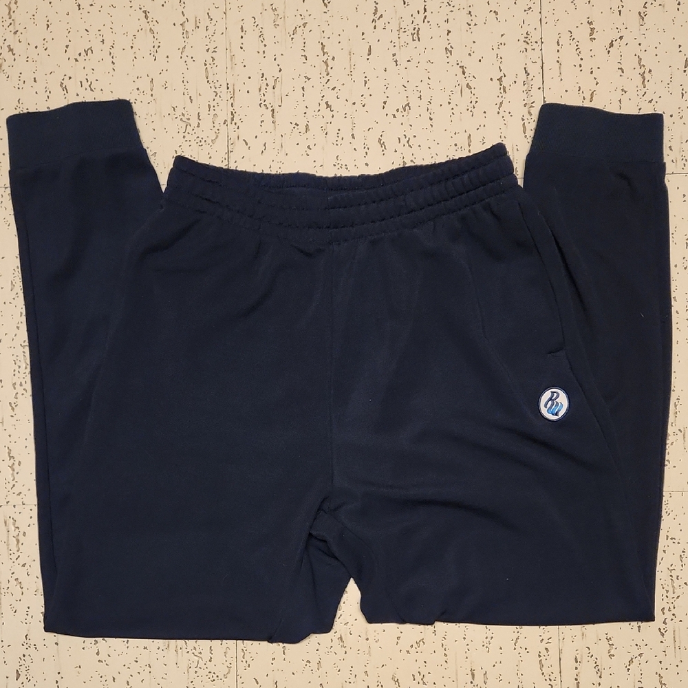 Rocawear Navy Blue Embroidered Logo Jogger Sweatpants Vintage Y2K